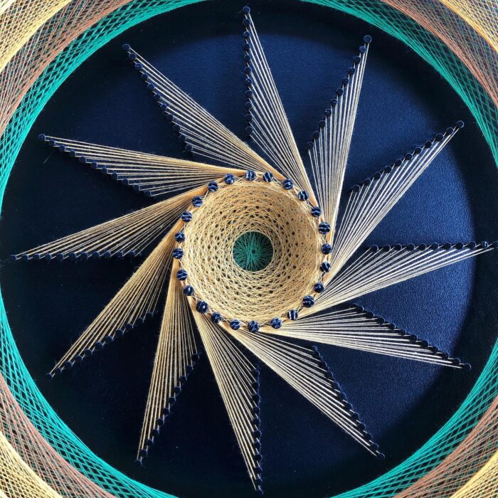Modern String Art Wall Hanging - Image 3