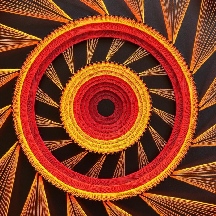 Modern String Art Wall Hanging - Image 8
