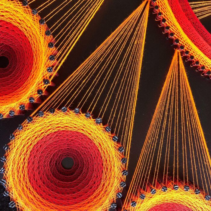 Modern String Art Wall Hanging - Image 6