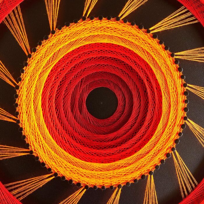Modern String Art Wall Hanging - Image 3