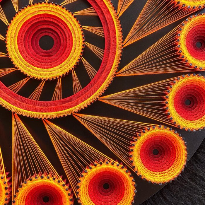 Modern String Art Wall Hanging - Image 9