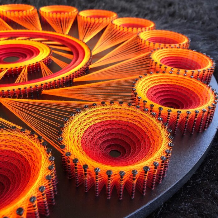 Modern String Art Wall Hanging - Image 4