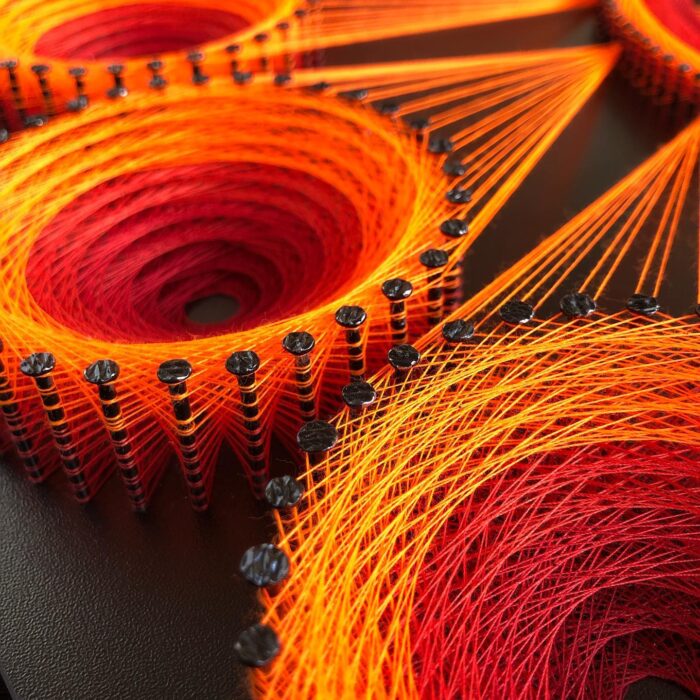 Modern String Art Wall Hanging - Image 5