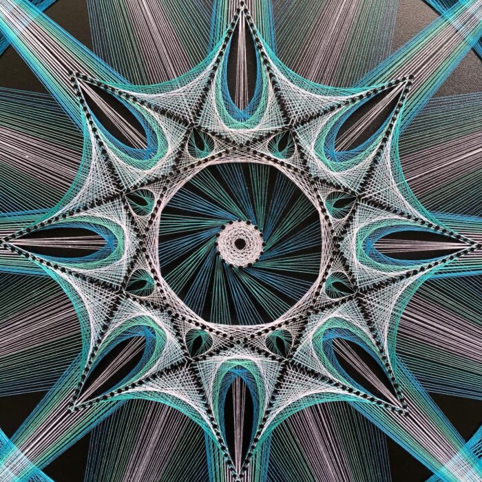 Modern String Art Wall Hanging - Image 2