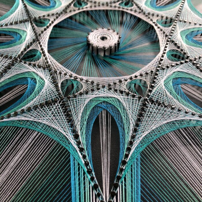 Modern String Art Wall Hanging - Image 4