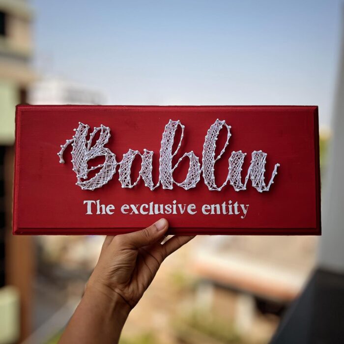 String Art Customised Names Plate - Image 2
