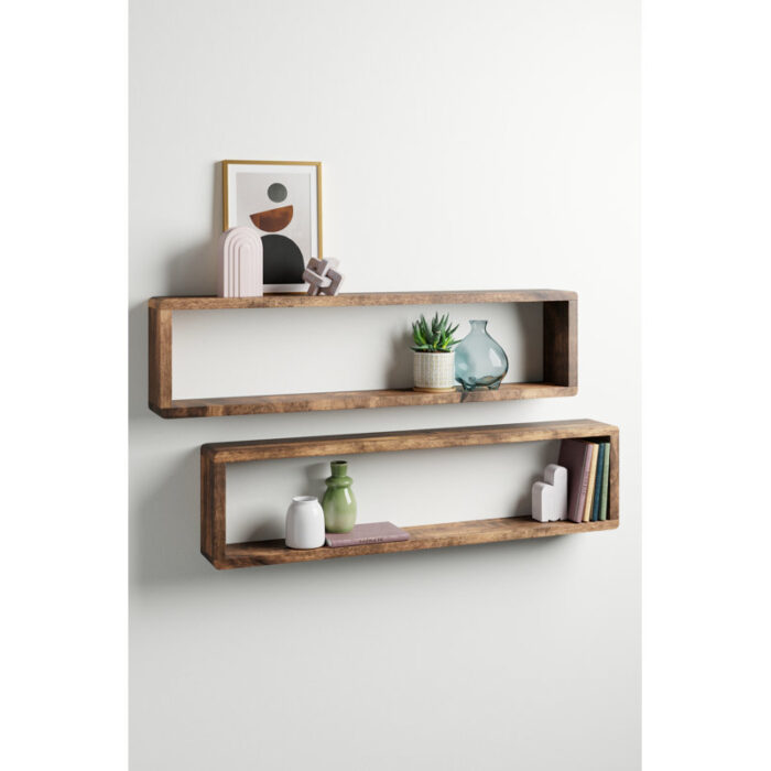 Handcrafted Floating Box Shelves with Hidden Brackets - Image 2
