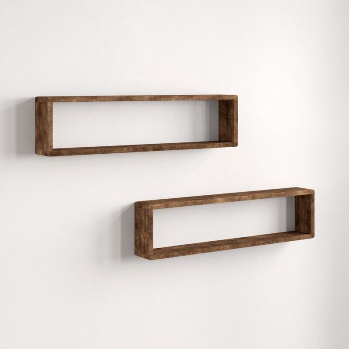 Handcrafted Floating Box Shelves with Hidden Brackets - Image 3