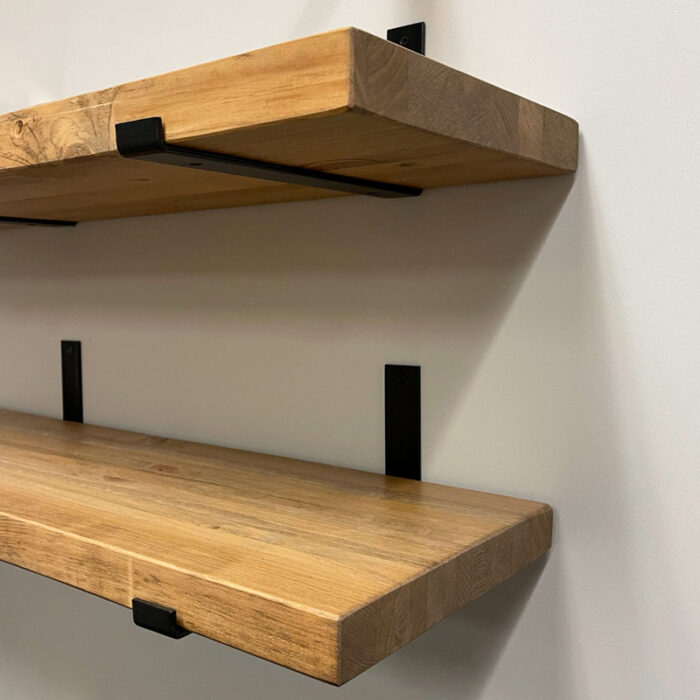Calheme Rustic Wooden Wall Shelves with Heavy-Duty - Image 4