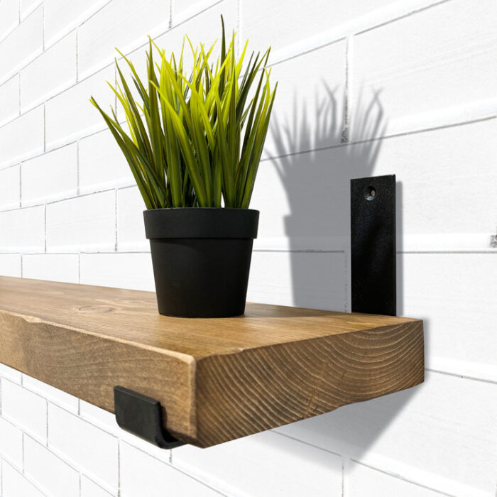 Calheme Rustic Wooden Wall Shelves with Heavy-Duty - Image 7