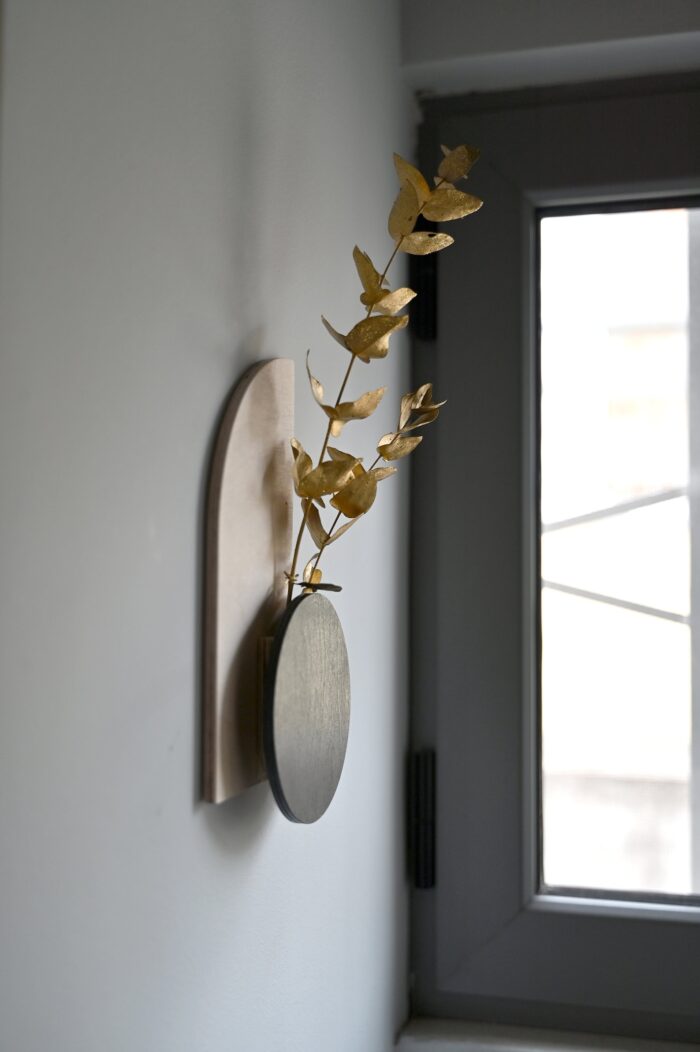 Handmade and Hand-painted Wood Hanging Vase - Image 3