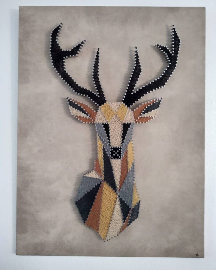 Markhor String Art Wall Decor for Nature Lovers