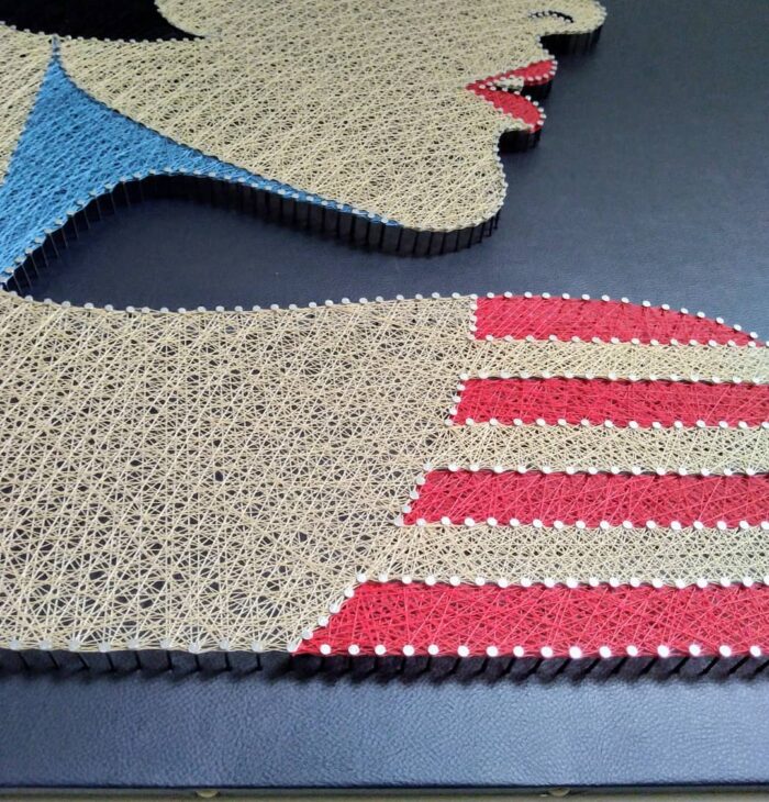 Elegant Female String Art Wall Hanging Modern Art - Image 3
