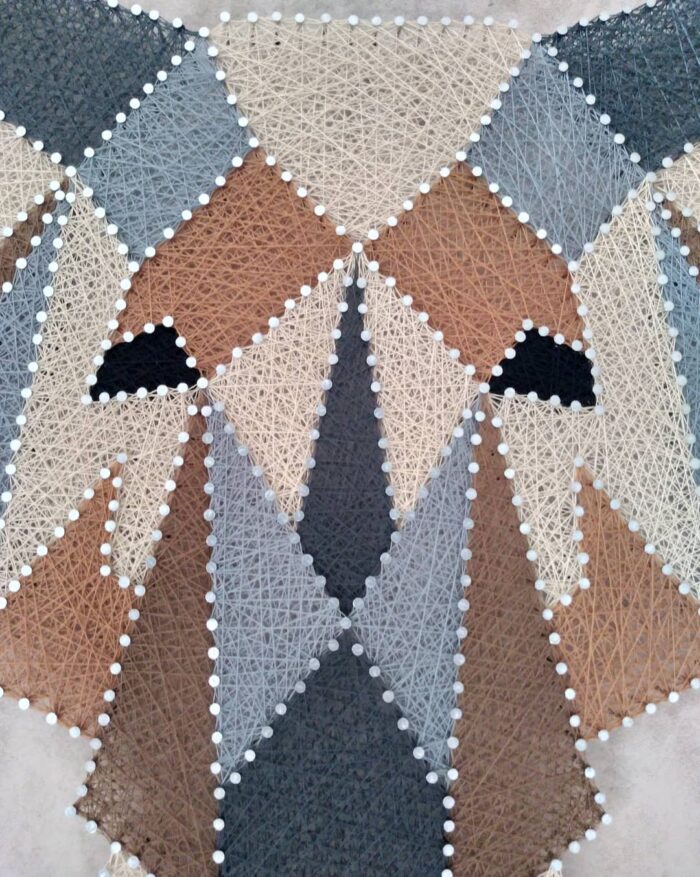 Majestic Elephant String Art Handmade Geometric Wall Decor - Image 6