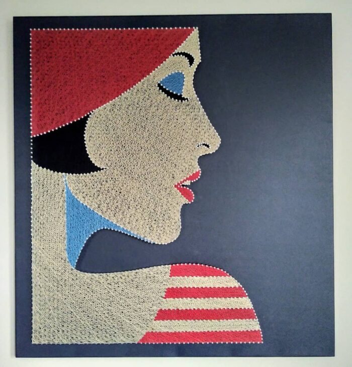 Elegant Female String Art Wall Hanging Modern Art - Image 4