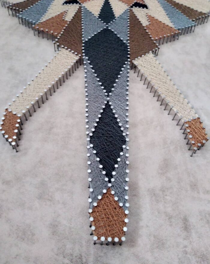 Majestic Elephant String Art Handmade Geometric Wall Decor - Image 2