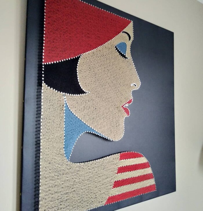 Elegant Female String Art Wall Hanging Modern Art - Image 8