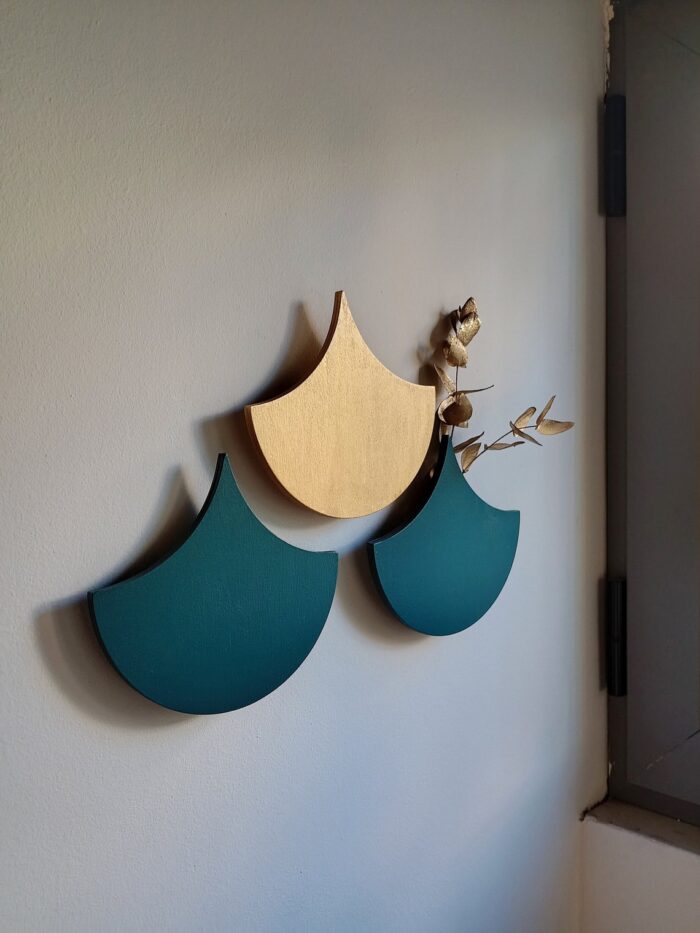 Wooden Wall Art Wood Hanging Vase - Image 3