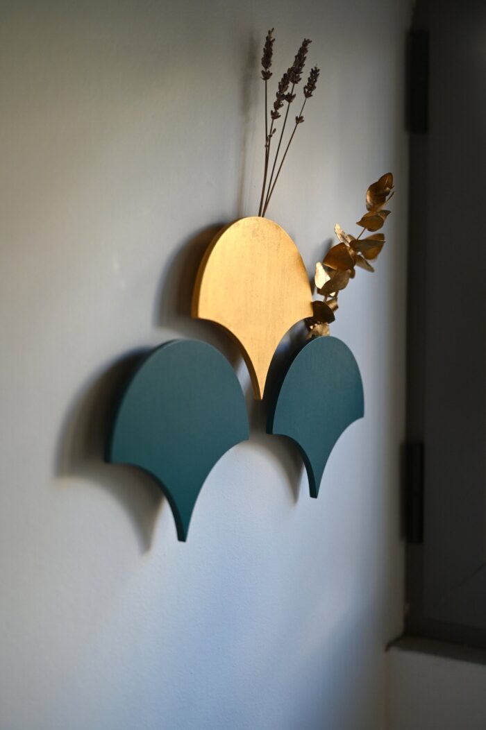 Wooden Wall Art Wood Hanging Vase - Image 4