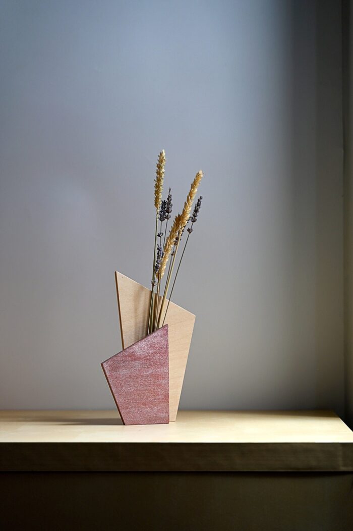 Antique Pink Color Table Centerpiece Vase - Image 6