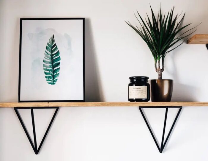 Wood Wall Hanging Shelve Decor Item - Image 2