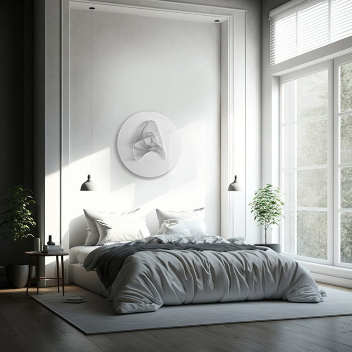 Minimalist White String Art – Abstract Geometric Wall Décor - Image 7