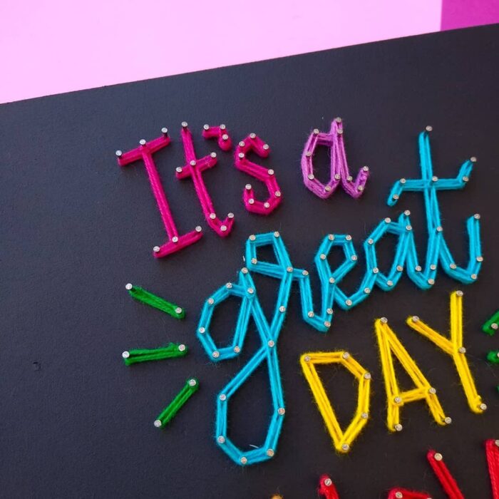 "It's a Great Day to Love" String Art Wall Decor - Image 3