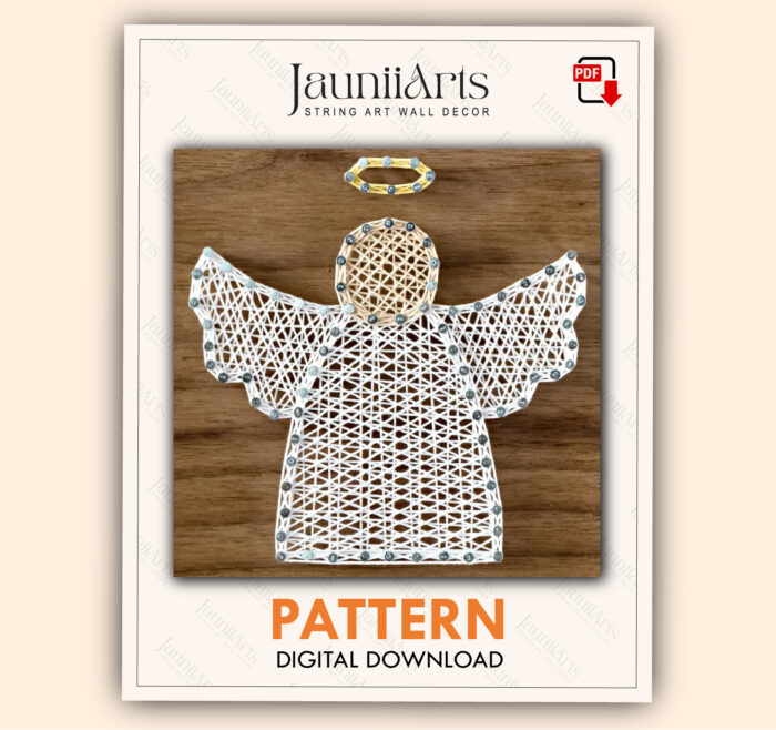 Angel String Art Pattern – Digital Download