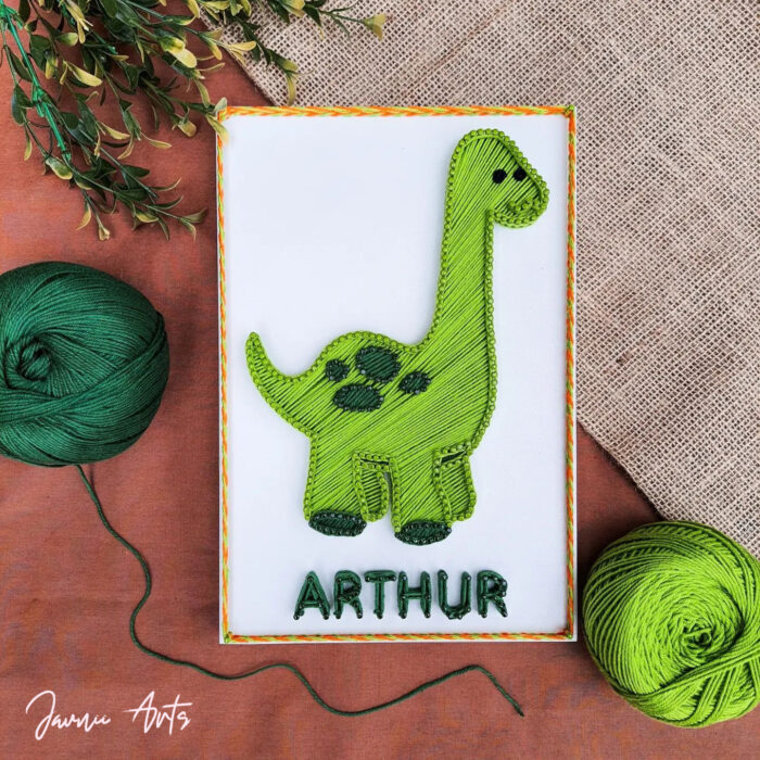 Custom Dinosaur String Art – Fun Kids' Room Decor