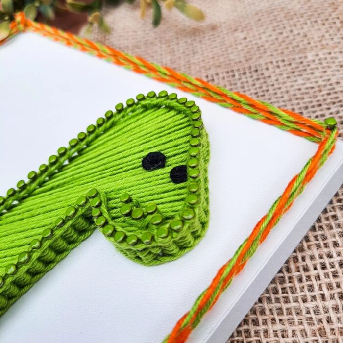 Custom Dinosaur String Art – Fun Kids' Room Decor - Image 2