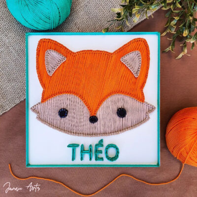 Custom Fox String Art – Adorable Kids' Room Decor