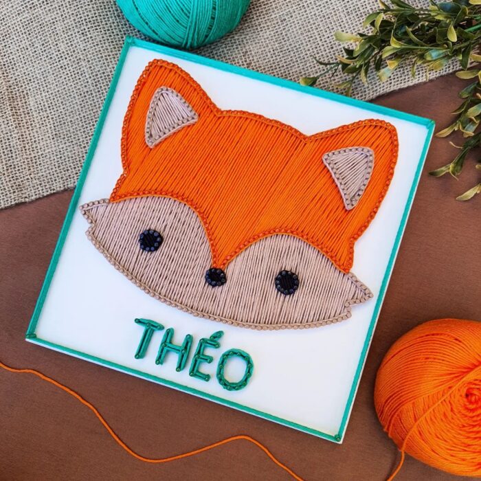 Custom Fox String Art – Adorable Kids' Room Decor - Image 3