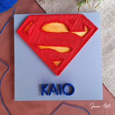 Personalized Superhero String Art – Custom Wall Decor