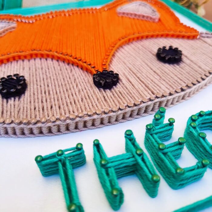 Custom Fox String Art – Adorable Kids' Room Decor - Image 5
