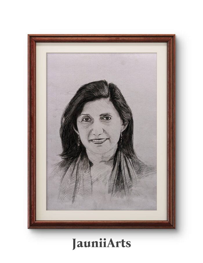 Hand-Drawn Pencil Portrait – A Timeless Work of Art