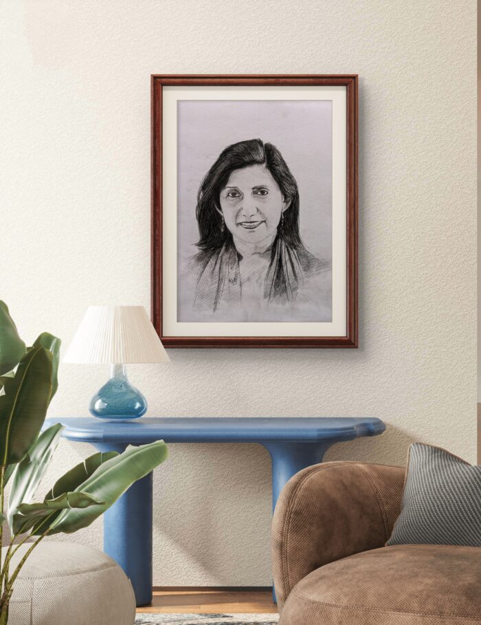 Hand-Drawn Pencil Portrait – A Timeless Work of Art - Image 2