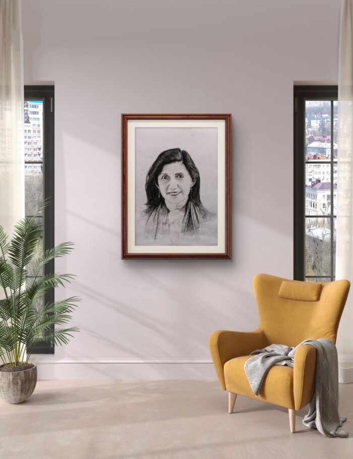 Hand-Drawn Pencil Portrait – A Timeless Work of Art - Image 3