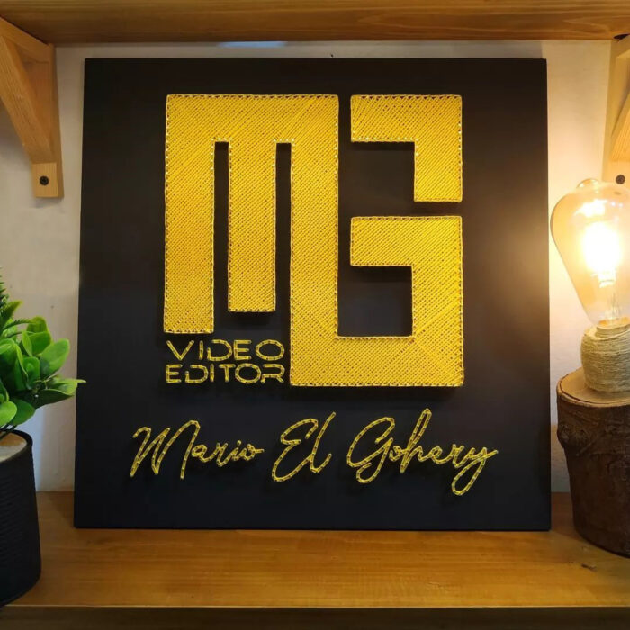 Custom Logo & Name String Art – Personalized Business Wall Decor