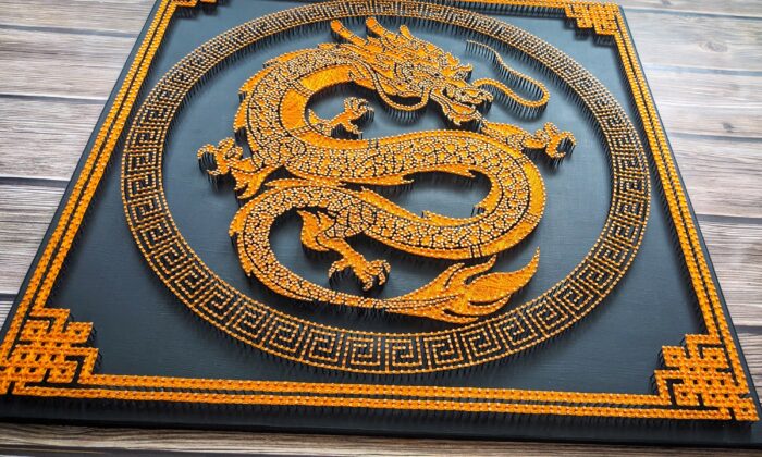 Majestic Dragon – Handmade String Art Wall Decor - Image 11