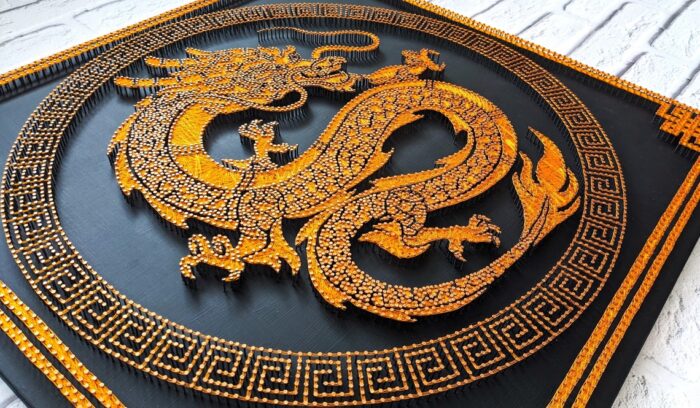 Majestic Dragon – Handmade String Art Wall Decor - Image 5