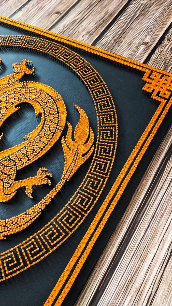 Majestic Dragon – Handmade String Art Wall Decor - Image 6