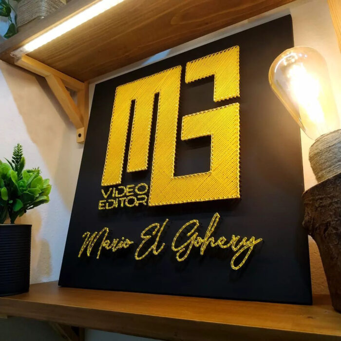 Custom Logo & Name String Art – Personalized Business Wall Decor - Image 4