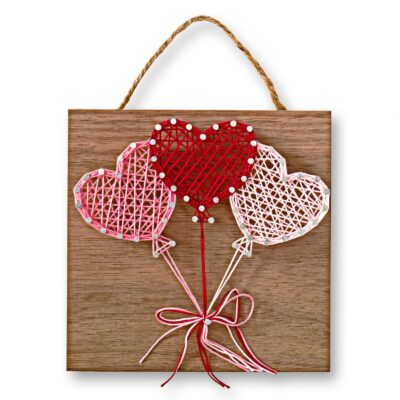 Heart Balloons String Art kit