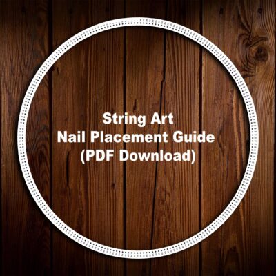 Nail Placement Guide - DIY String Art Circle Template (PDF Download)